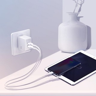 CỦ SẠC BASEUS VỚI 2 CỔNG USB SẠC NHANH MINI SQUARE 3.4A
