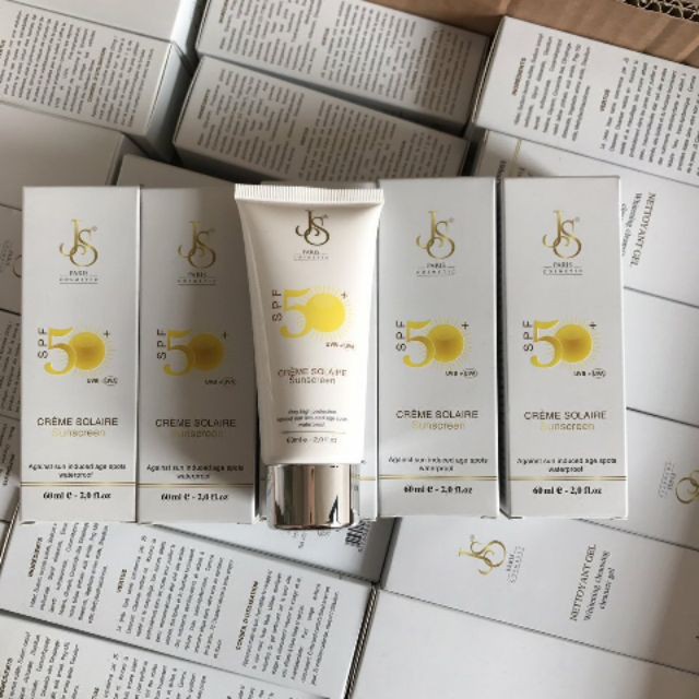 Kem chống nắng Pháp JS Cosmetic SPF50+ Tuýp 60ml