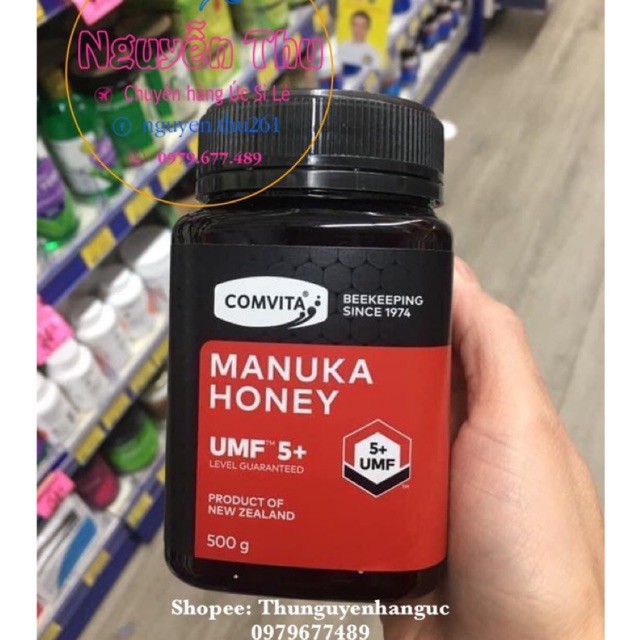 Mật ong Manuka Comvita 5+ (500g) Úc - Comvita UMF 5+ Manuka Honey