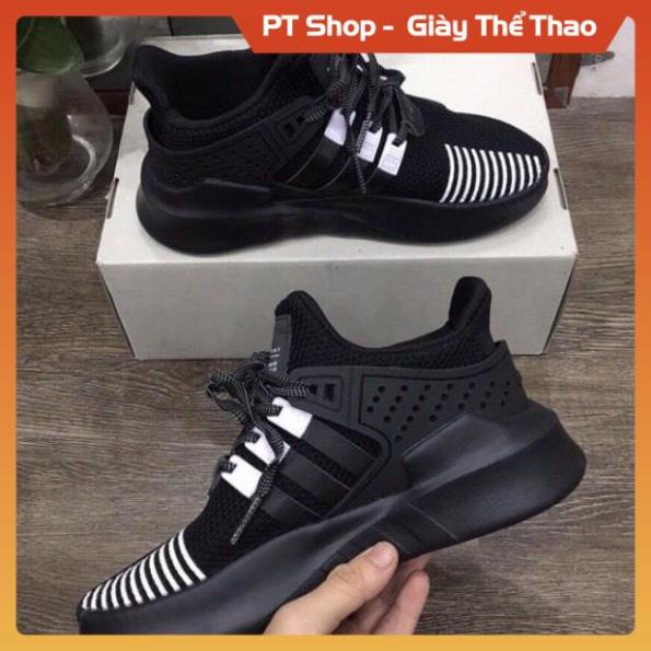 GIÀY EQT Đen Full phản quang, Giày EQT Đen trắng full phụ kiện Sneaker