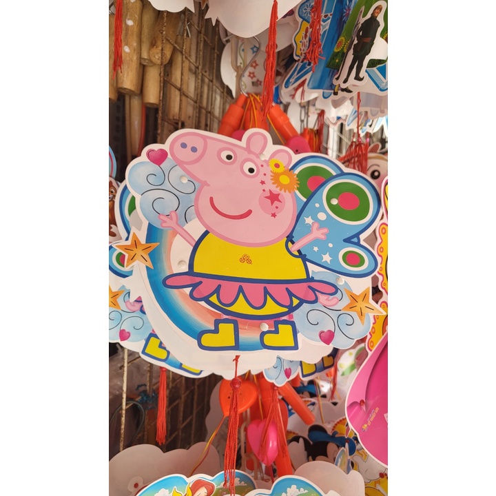 Đèn lồng trung thu tự ghép 2 mảnh hình hoạt hình nhân vật cổ tích, siêu nhân mẫu mới 2022 - hàng việt nam