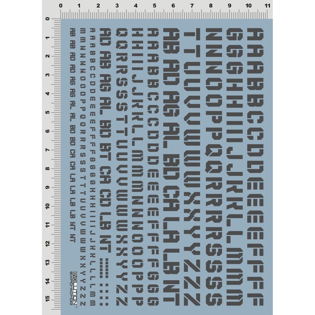 Decal nước dán mô hình Chữ số EVO DL cảnh báo number warning gold MG HG RG các loại