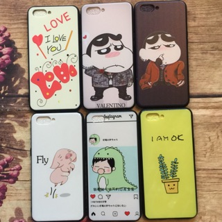 Ốp lưng oppo A3S viền dẻo hoạ tiết full nổi 4D kute