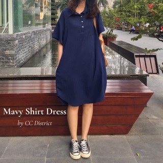 CC District - Váy sơ mi cộc tay Mavy Shirt Dress