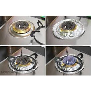 Vỉ 10 miếng giấy bạc lót kiềng bếp ga