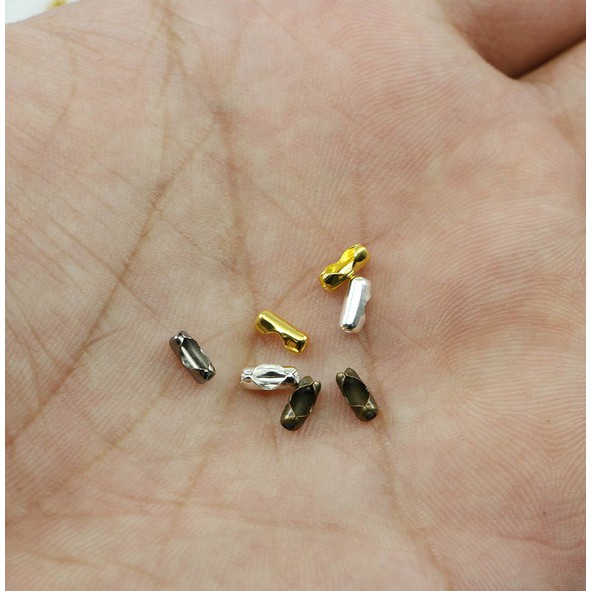 Set 200 Đầu Nối Dây Xích 1.5 / 2 / 2.4 / 3.2 MM Chuyên Dụng Làm Trang Sức DIY
