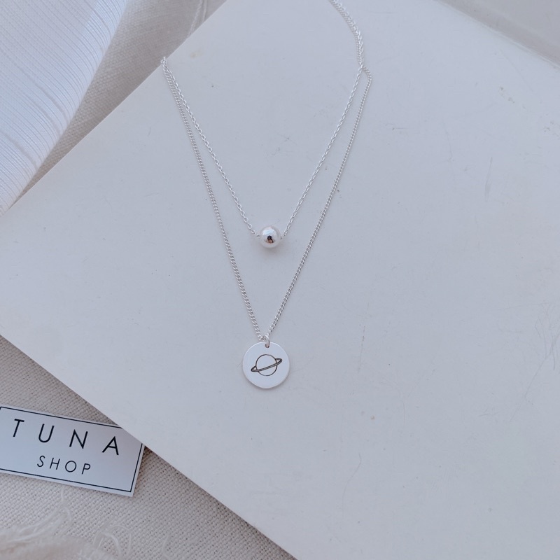 Vòng cổ Bạc  [𝐊𝐡𝐚̆́𝐜 𝐭𝐡𝐞𝐨 𝐭𝐞̂𝐧 𝐲𝐞̂𝐮 𝐜𝐚̂̀𝐮] / Dây chuyền Bạc cao cấp _𝐀̉𝐧𝐡 + 𝐕𝐢𝐝𝐞𝐨 𝐓𝐡𝐚̣̂𝐭_TUNA SHOP Trang sức