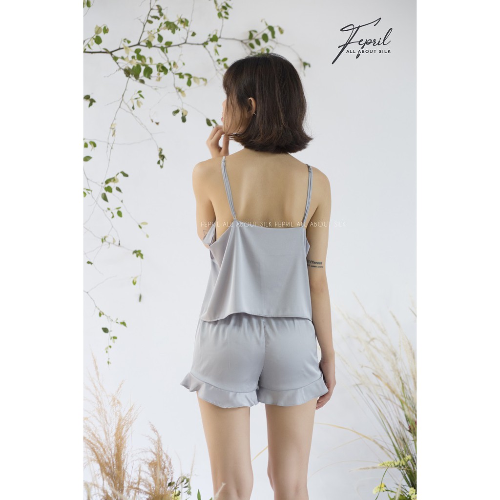 Đồ ngủ mặc nhà Set lụa ren FEPRIL The Lace Short