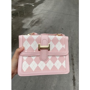 Túi đeo chéo túi xách nữ Đeo Vai Hình Vuông Nhỏ Gọn Màu Hồng Dành Cho Nữ Màu hồng hot trend