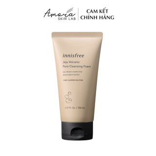 Sữa rửa mặt tro núi lửa  JEJU VOLCANIC PORE CLEANSING FOAM - 150ML - Amora Skinlab
