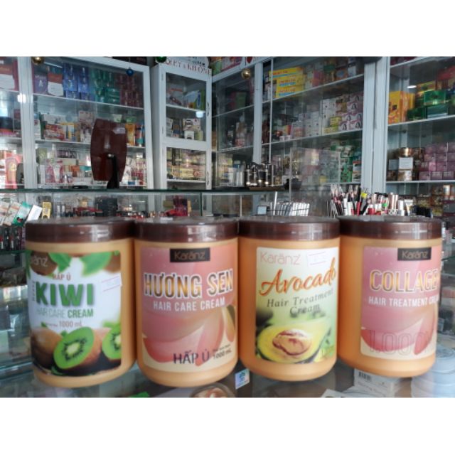 Hấp ủ tóc kiwi bơ sen Collagen