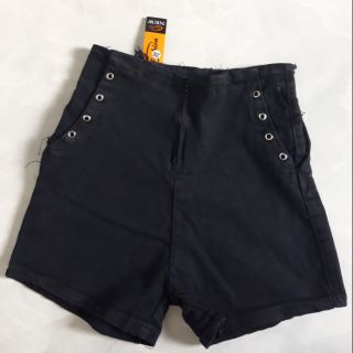 Quần đùi kaki nữ lưng cao