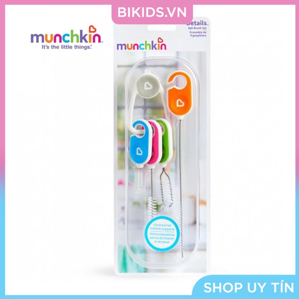 Munchkin - Bộ 4 chổi vệ sinh phụ kiện