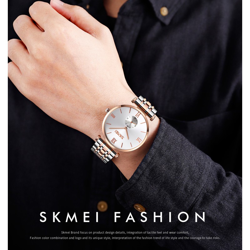 Đồng Hồ SKMEI 9198 Chuyển Động Thạch Anh Với Dây Đeo Từ Inox Thời Trang Sang Trọng Dành Cho Cặp Đôi | BigBuy360 - bigbuy360.vn