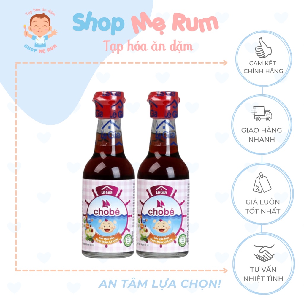 Nước Mắm Ăn Dặm Lê Gia Cho Bé 60ml