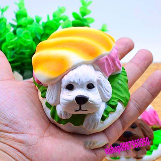 ĐỒ CHƠI SQUISHY BÁNH HUMBUGER CHÓ CÚN
