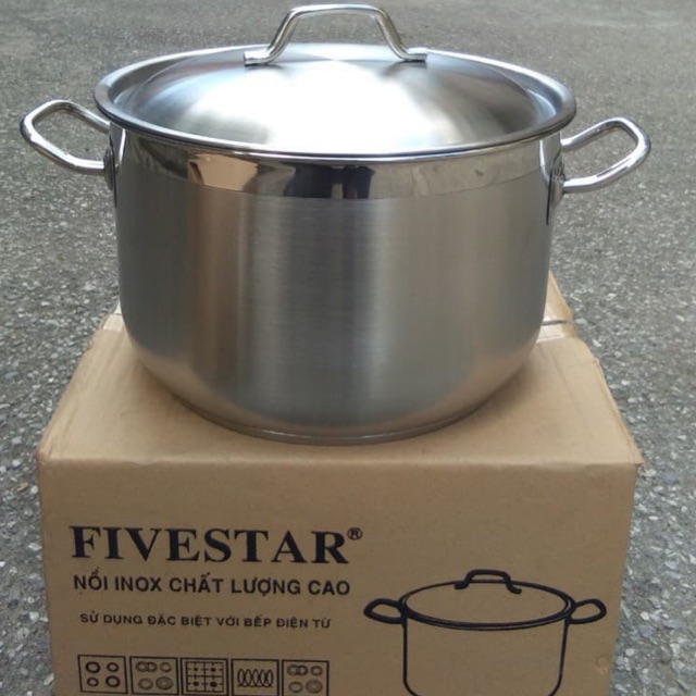 Nồi Luộc Gà Inox 3 Đáy Fivestar BH 5 năm