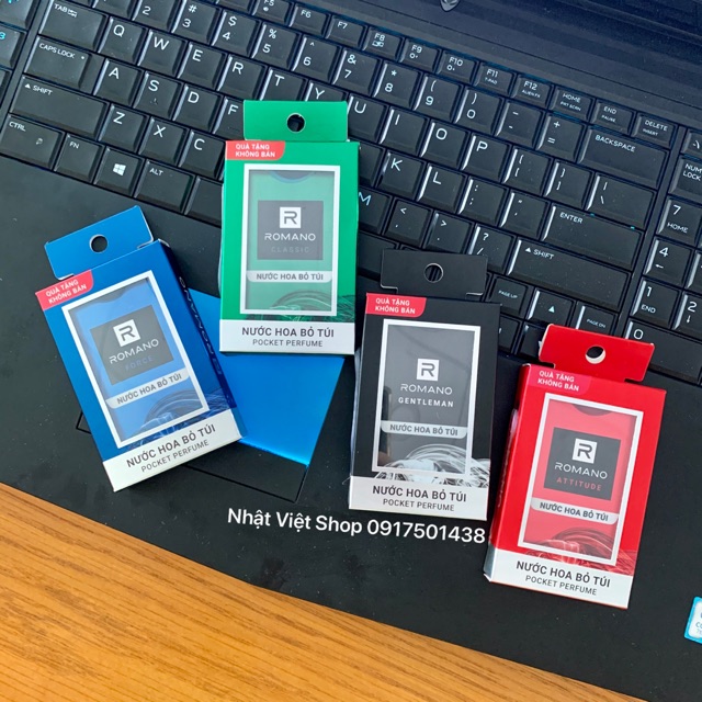 [Hàng quà tặng] Nước Hoa Bỏ Túi Romano (18ml) | Thế Giới Skin Care