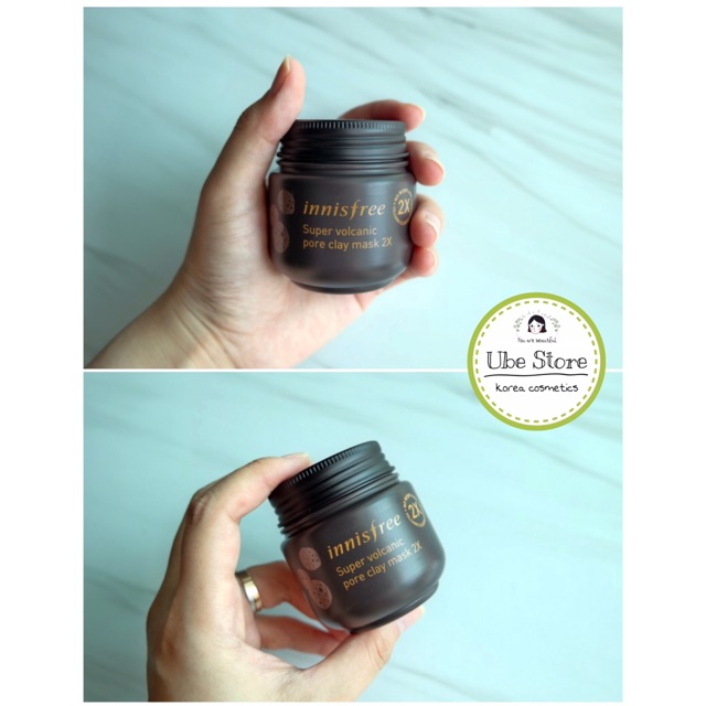 MẶT NẠ ĐẤT SÉT NÚI LỬA INNISFREE SUPER VOLCANIC PORE CLAY MASK 2X 100ML