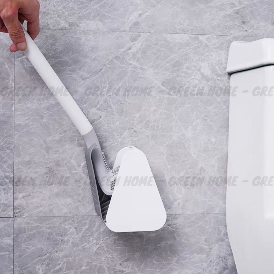 Chổi cọ nhà vệ sinh Silicon hình gậy đánh golf, Cọ rửa bồn cầu toilet đa năng làm sạch tuyệt đối