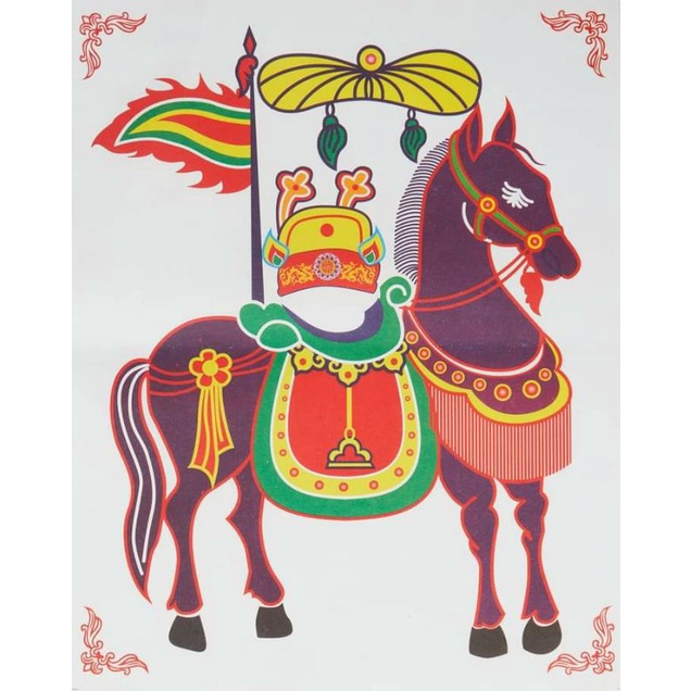 100 Tranh Ngựa mã năm màu