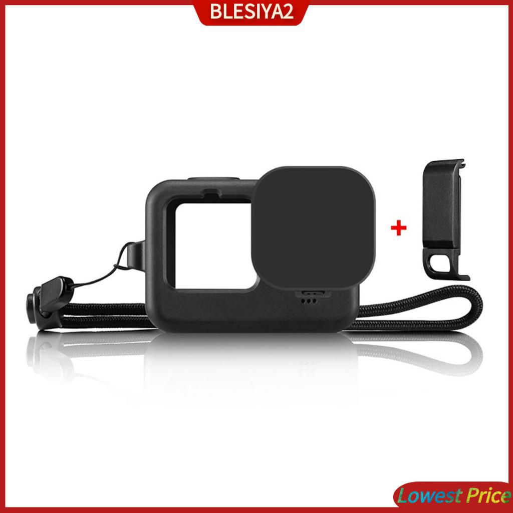 Ốp Điện Thoại Silicon Mềm Bảo Vệ Có Dây Đeo Cho Hero9 Black &amp; Stringiya2