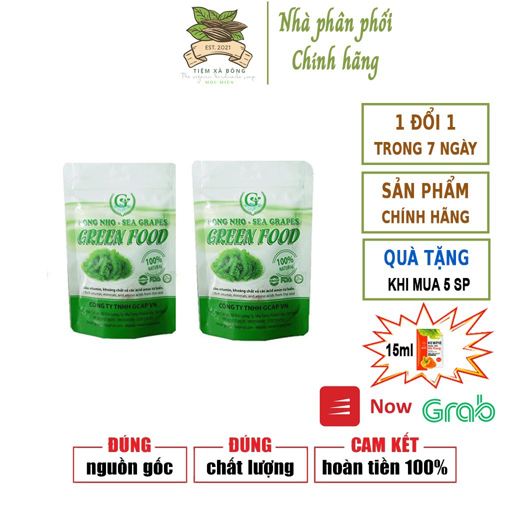 Rong nho 💝 𝑭𝑹𝑬𝑬𝑺𝑯𝑰𝑷 💝 giá rong nho, rong nho cao cấp - 20g (Mua 5 tặng 1 nước sốt)