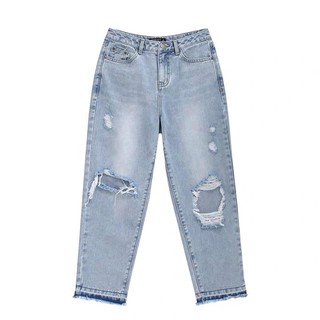 Hstyle - Quần jeans rách phong cách