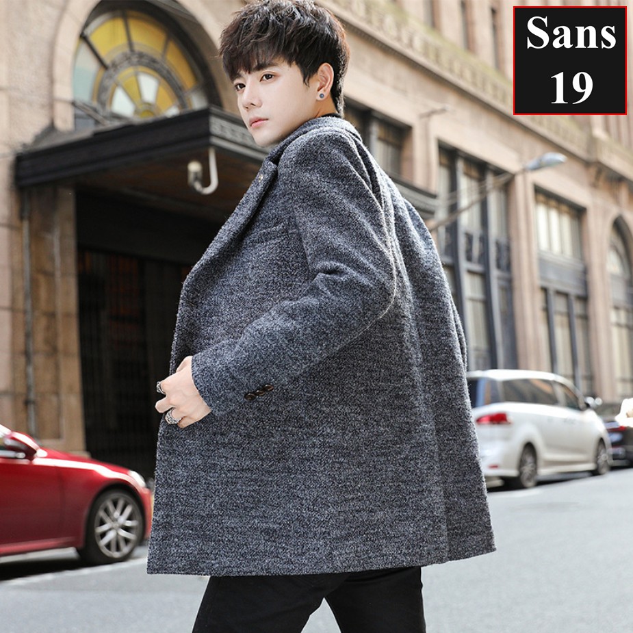 Áo dạ nam hàn quốc dáng ngắn Sans19 mangto kiểu vest khoác blazer vừa size nhỏ M L XL bigsize cỡ to lớn 2XL 3XL 4XL 5XL
