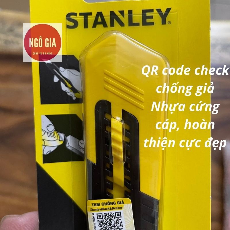 Dao rọc giấy Stanley 18mm hàng chính hãng chuẩn Mỹ rất xịn mẫu mới 2021