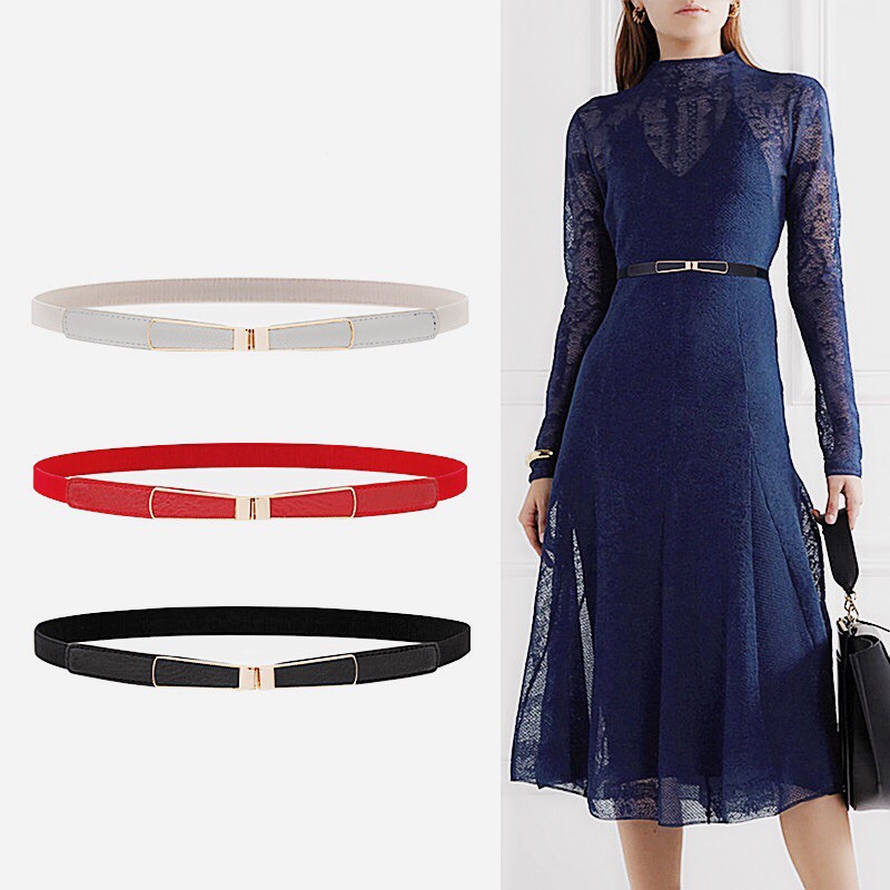 Thắt lưng nữ belt váy đai váy chun co giãn bản nhỏ nhiều mẫu