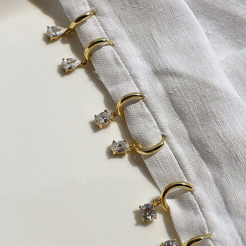 Bông Tai Dạng Vòng Thời Trang Dành Cho Nữ|Khuyên Xỏ Sụn Tai Helix Châu Âu Màu Sắc Làm Quà Cưới