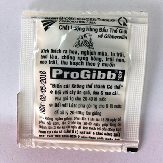 Thuốc ProGibb 10SP gói 1g gibberellic acid 10% Thần Dược Trong Ngành Nông Nghiệp Thế Kỷ 21