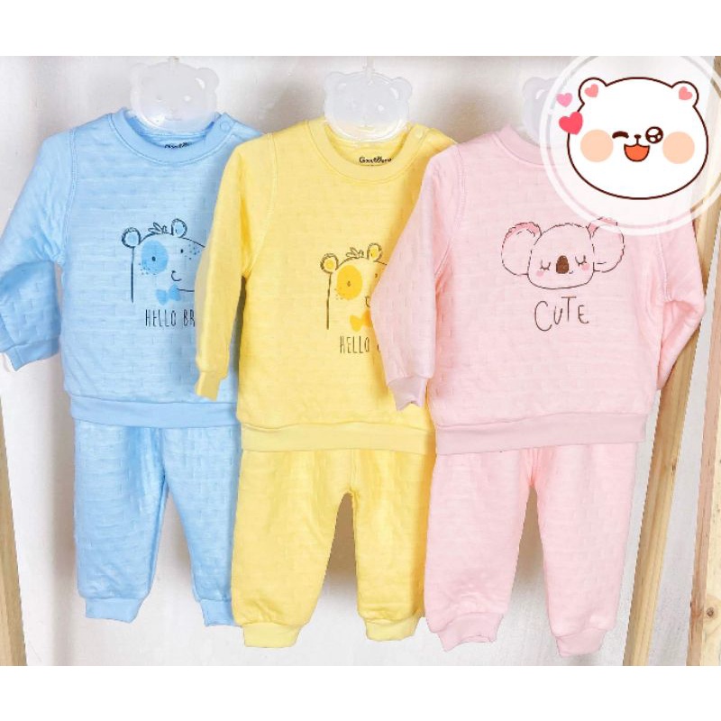 Goodmama - Bộ trần bông, chần bông dày ấm áp cho bé 6-16kg