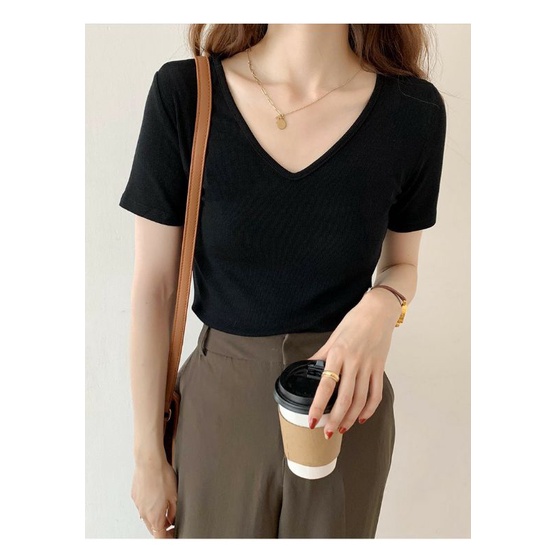 áo thun tăm cổ tim T-shirt vnxk FREDY A627
