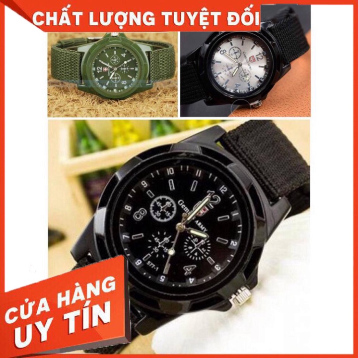 Đồng hồ Nam Nữ Army mặt tròn dây dù trẻ trung - HÀNG MỚI VỀ