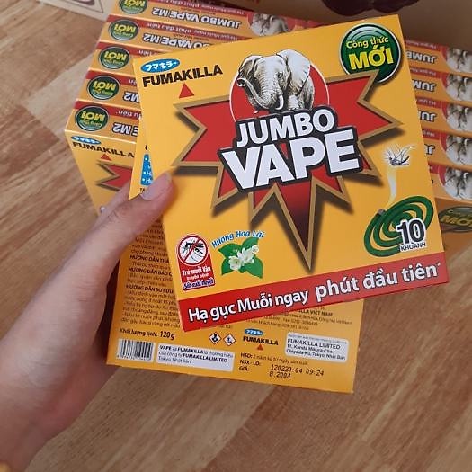 Nhang muỗi Jumbo ít khói hương rừng/ lavender/ hoa lài 10 khoanh
