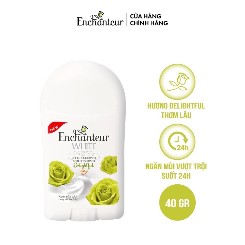 Sáp Khử Mùi Trắng Da Enchanteur 40gr