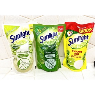 Nước Rửa Chén Sunlight Chanh/Trà Xanh Túi 750g