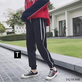 Quần thể thao Jogger nỉ nam nữ 2 sọc KS12