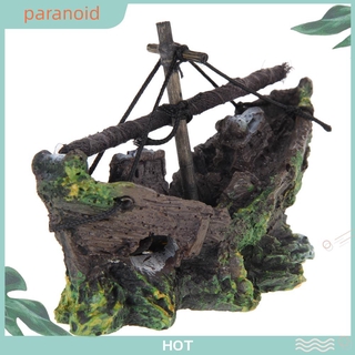 Mô Hình Tàu Đắm Trang Trí Bể Cá