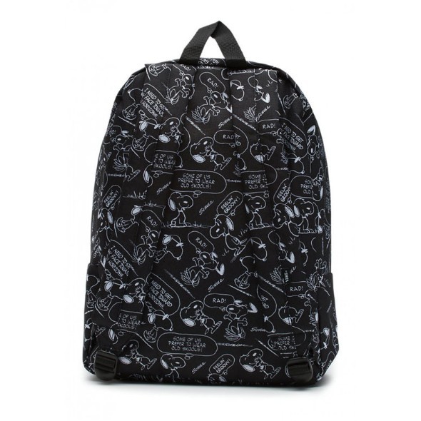 Ba lô Van.s old skool II peanuts snoopy black backpack - balo đi học thời trang 3 màu đen, vàng, xanh