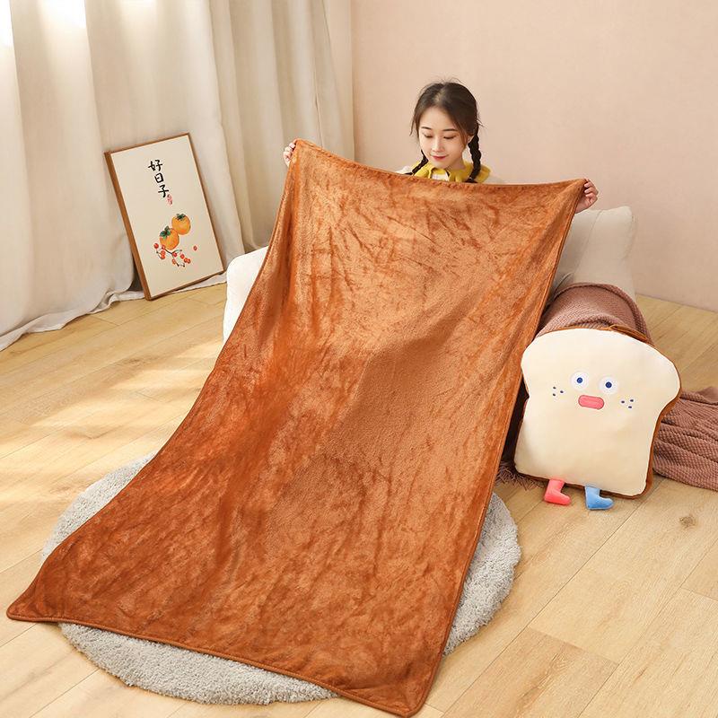 Bộ Chăn Gối Hình Bánh Mì Hai Trong Một Kèm Vỏ Gối Tiện Dụng Cho Văn Phòng / Xe Hơi