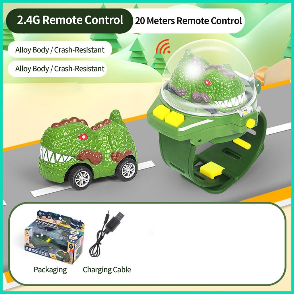 Đồng Hồ Đeo Tay Đồ Chơi Xe Hơi Điều Khiển Từ Xa Mini Hình Khủng Long Mini 2022 Mới Có Đồng Hồ Đeo Tay hjuvn