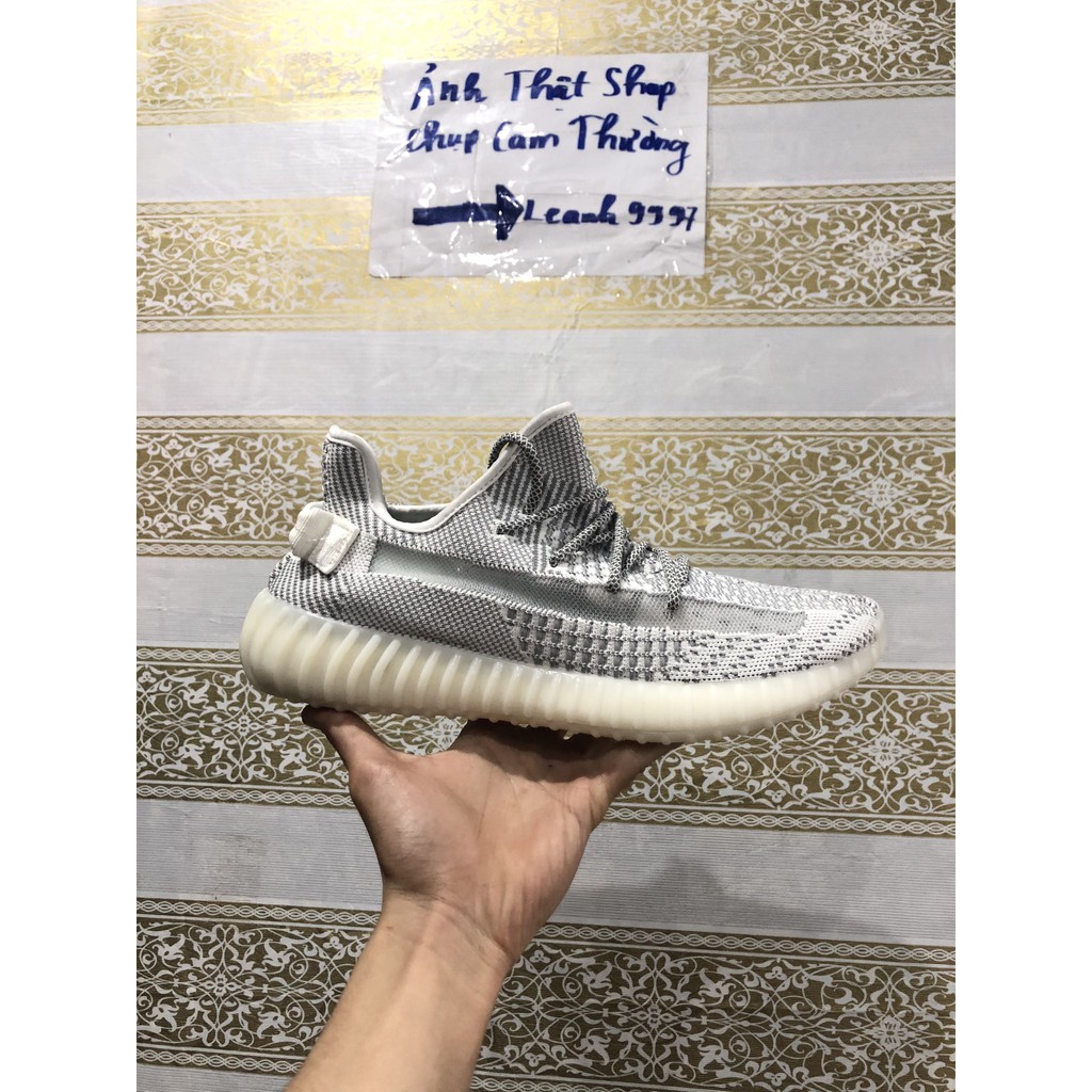Giày thể thao yeezy 350 static trắng xám