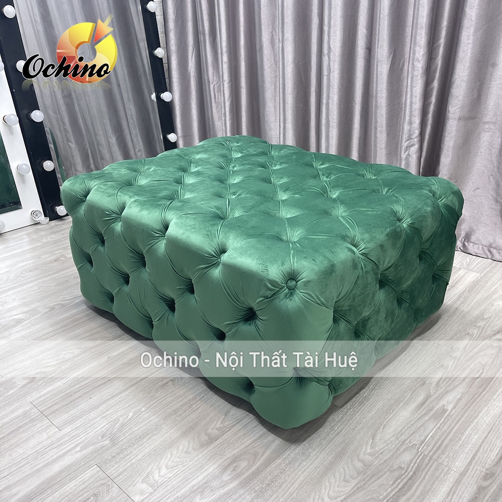 Đôn Vuông Nhún Cao Cấp Để Phòng Khách Phòng Ngủ Sang Chảnh ( Hình Thật Shop Chụp)