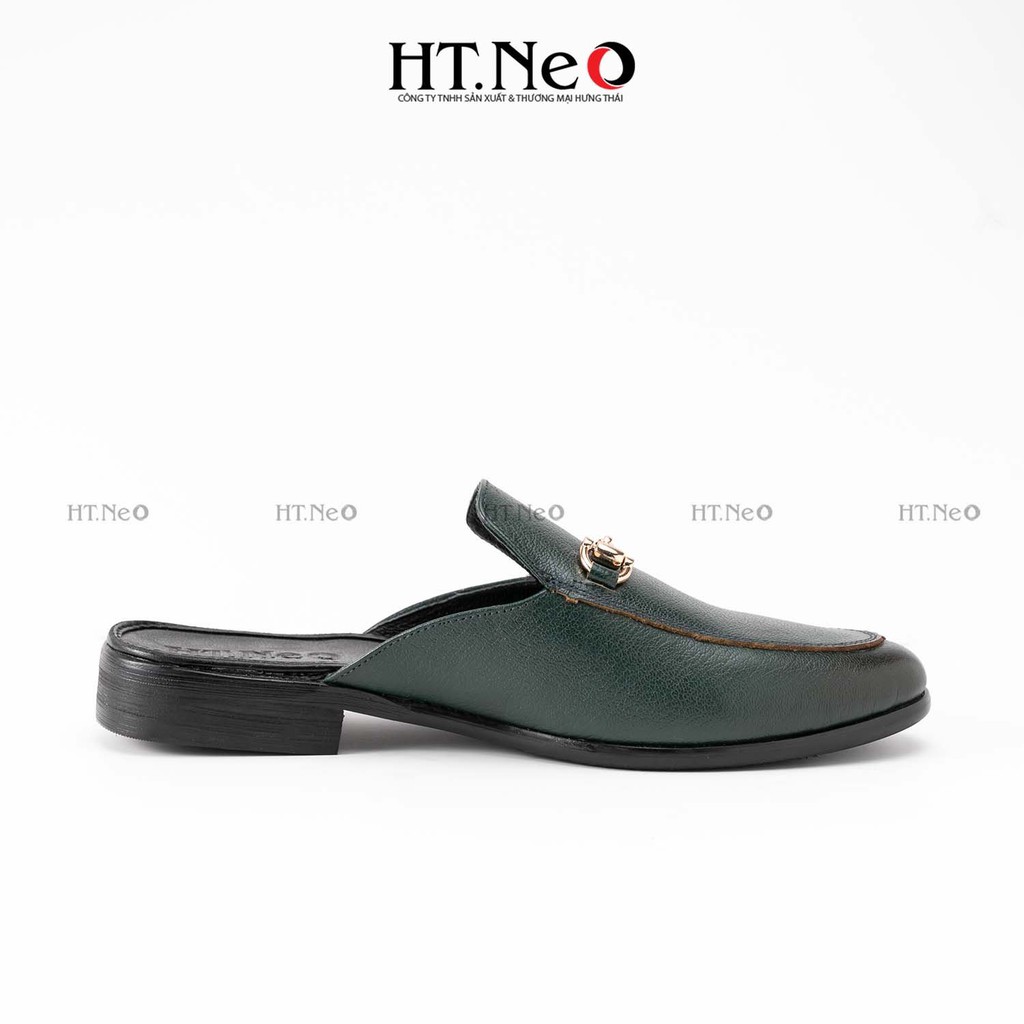 Giày sục nam - Giày mules nam HT.NEO Da bò nguyên miếng. THIẾT KẾ SANG TRỌNG, LỊCH LÃM, ĐẲNG CẤP PHÁI MẠNH S001