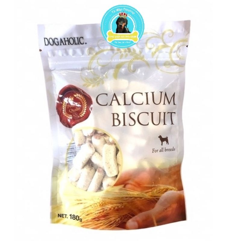 [Mã PET50K giảm Giảm 10% - Tối đa 50K đơn từ 250K] DOGAHOLIC CALCIUM BÁNH QUY CANXI SỮA CHO CHÓ 180GR