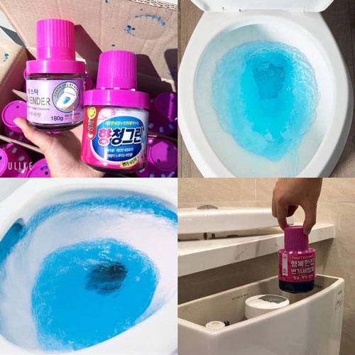 Bộ 2 Chai Thả Bồn Cầu Khử Khuẩn Hương Hoa Oải Hương Hàn Quốc Cao Cấp