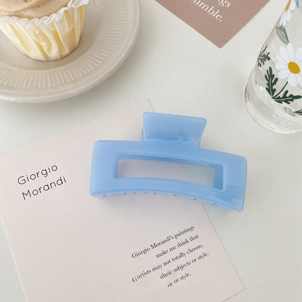 Kẹp tóc nhựa màu trơn thời trang cho nữ